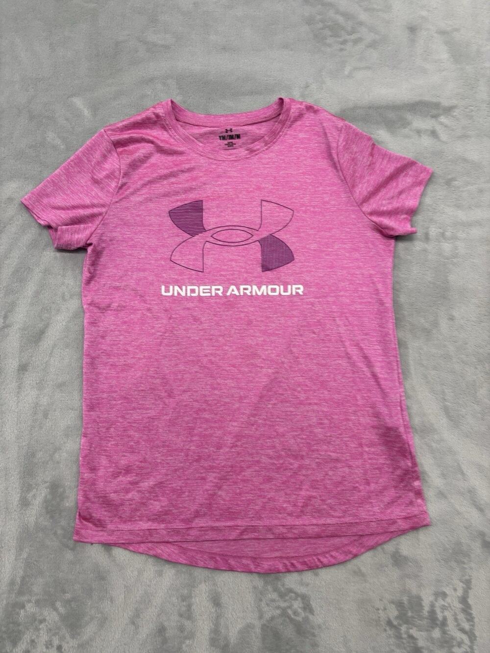 Under Armour Loose Fit Dri Fit Short Pink Size YM